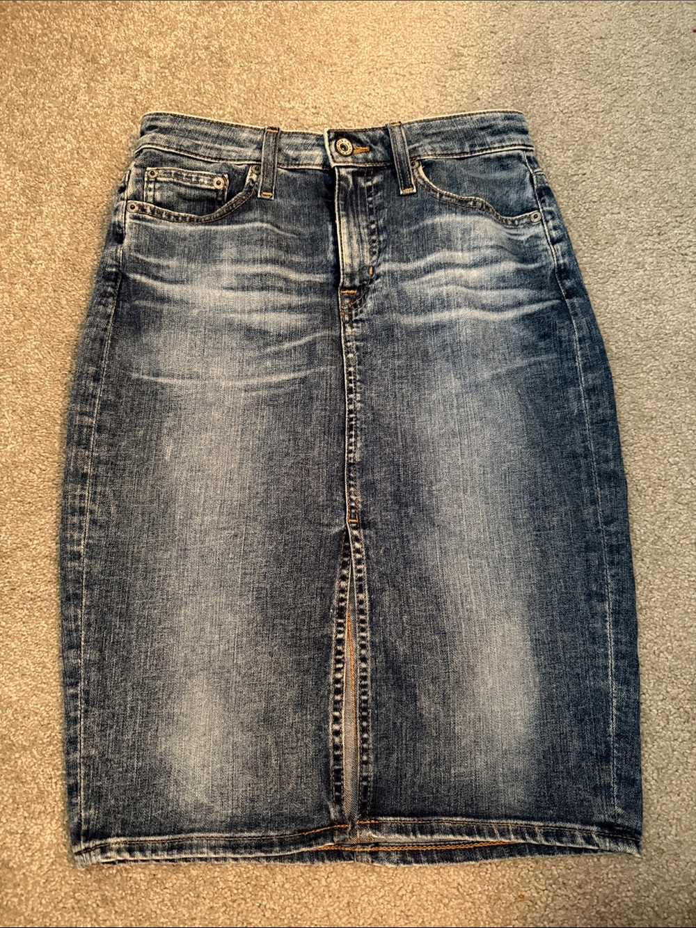 Big Star Light Blue Denim Skirt